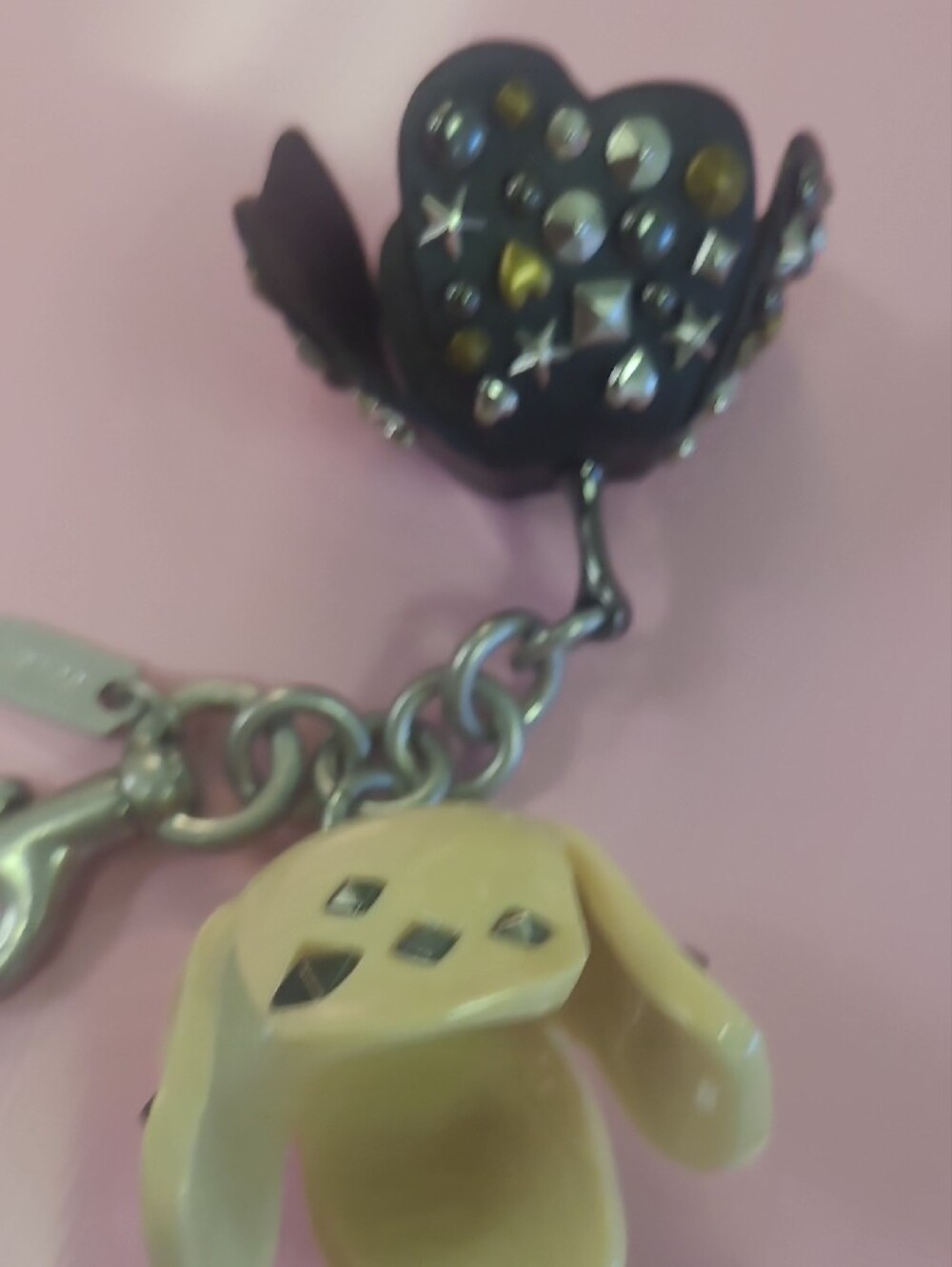 Coach Tea Rose Studded Charm - Picture 8 of 9